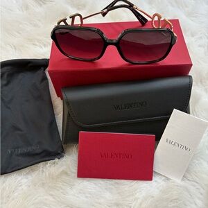Valentino Women's Black Sunglasses